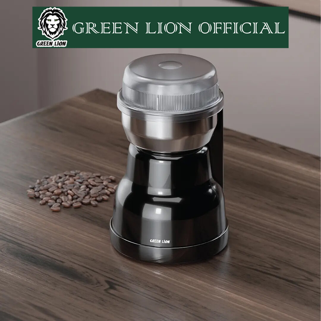 Электрическая кофемолка Green Lion Vintage, 160 Вт, из нержавеющей стали, 7000 об/мин