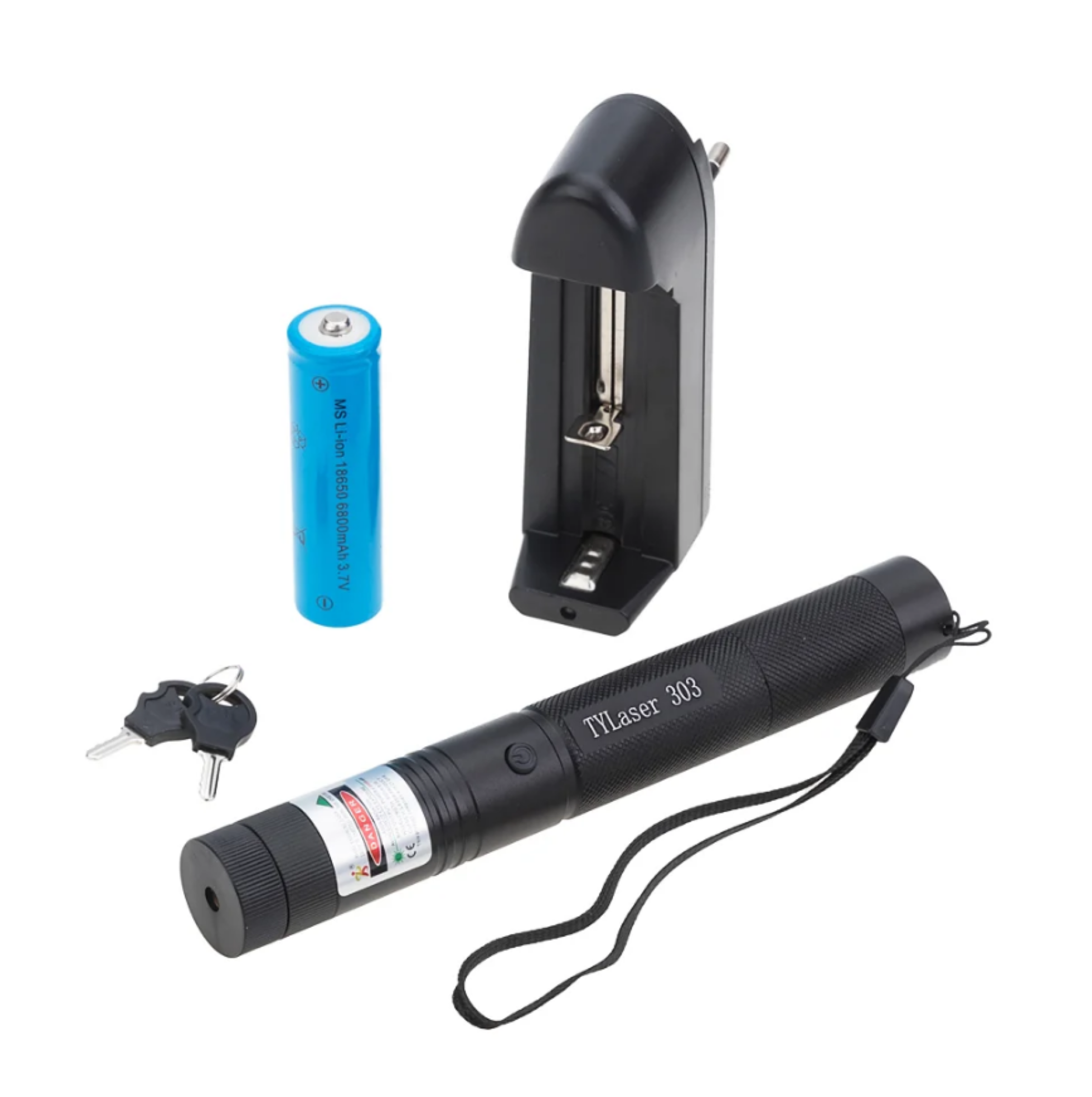 Лазерная указка Green Lazer Pointer FA-303, зеленая, 1*Li 18650