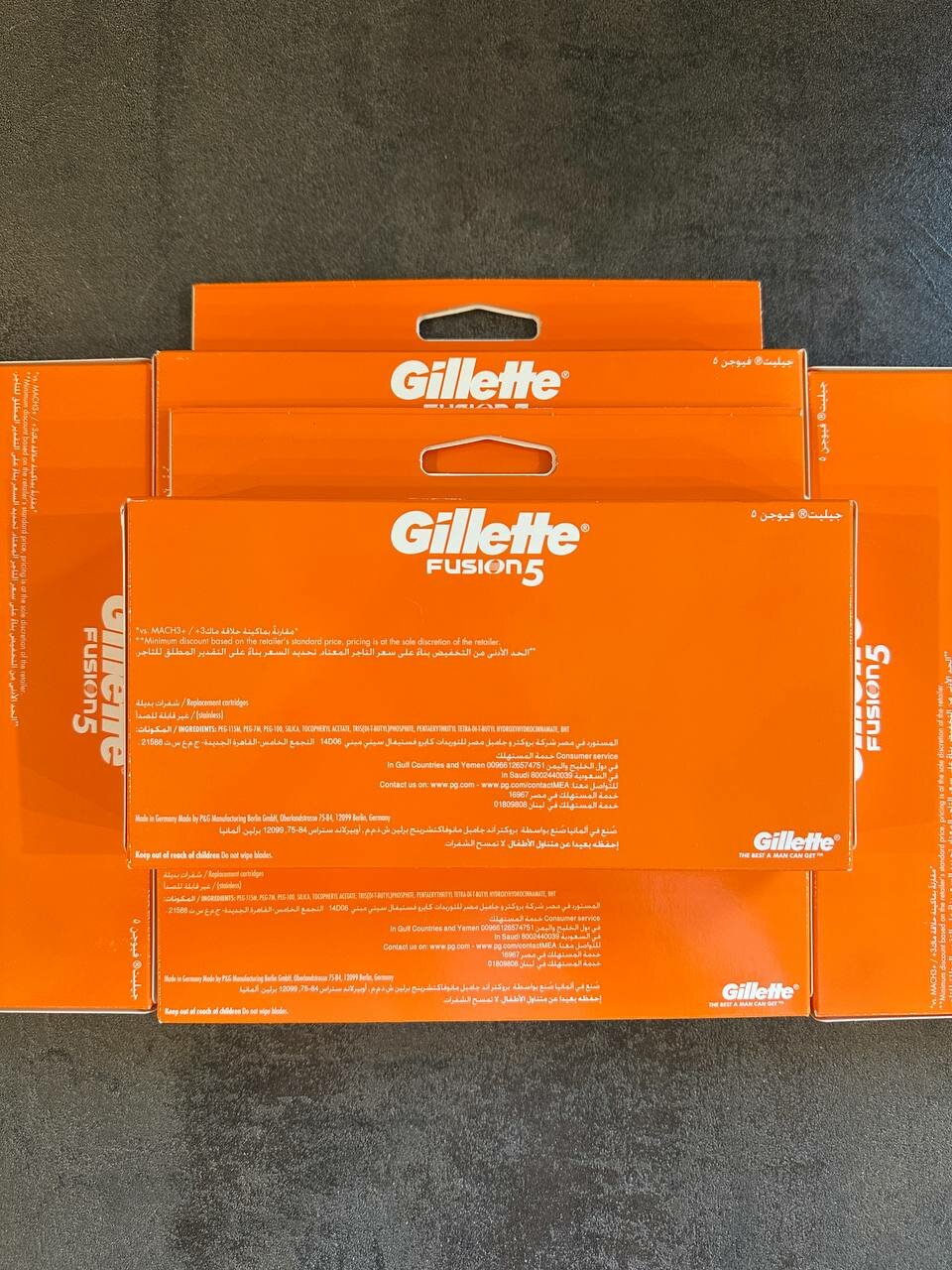GILLETTE Fusion 5 Сменные кассеты для бритья с 5 лезвиями, мужские, 12 шт — фото 1