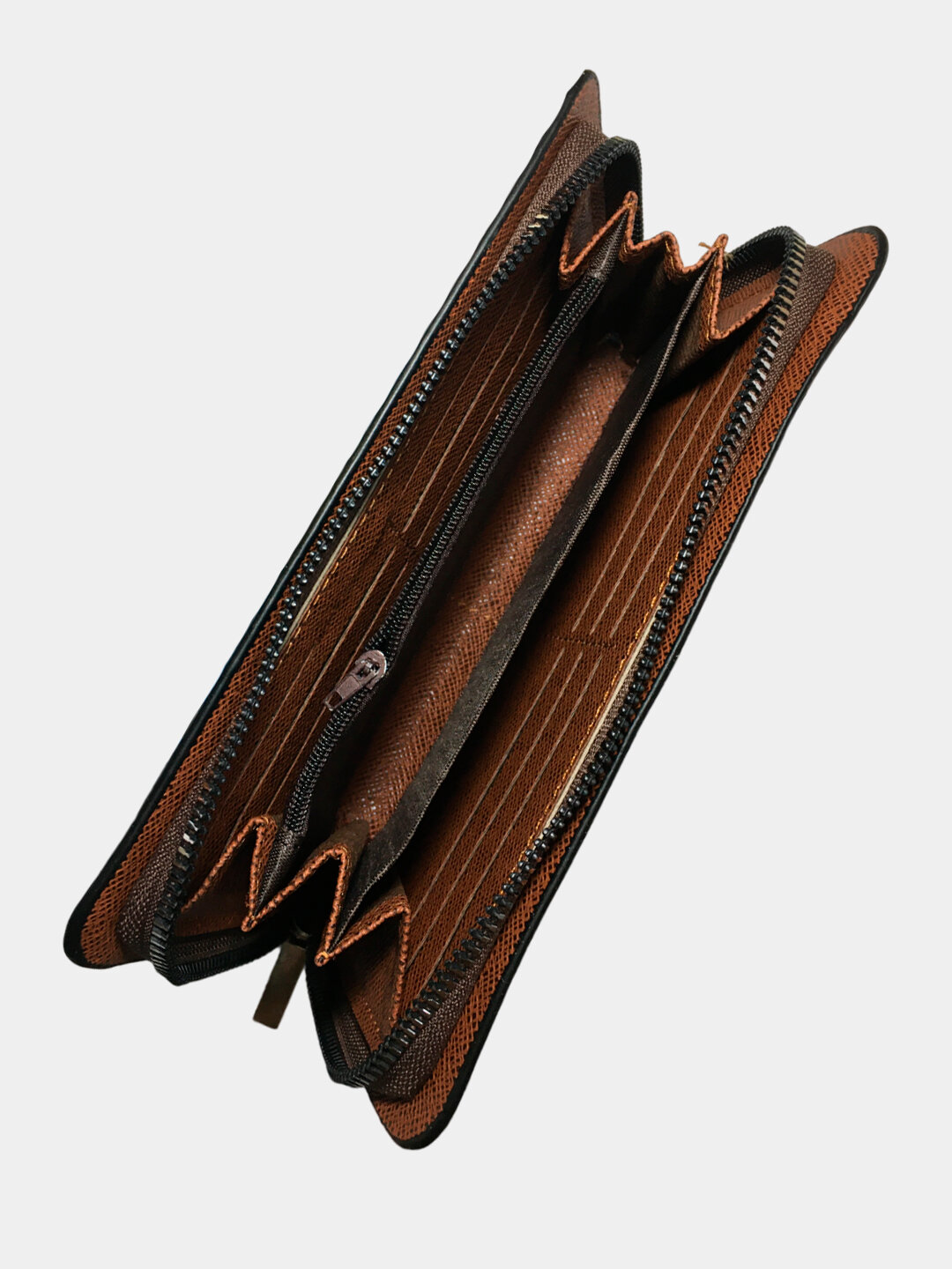 Портмоне, фактура зернистая, матовая, черный — фото 1