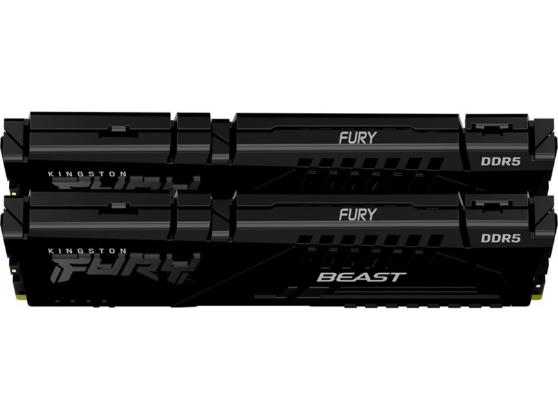 Модуль памяти 16GB DDR5 5200 DIMM FURY Beast Black EXPO kit 2*8gb, Non-ECC,1RX16 36-40-40 1.25V 288-pin 16Gbit — фото 1