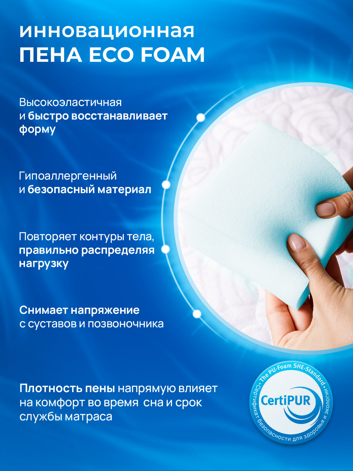 Матрас ортопедический FStore Orto PRO, Независимые пружины, 160х200 см — фото 1