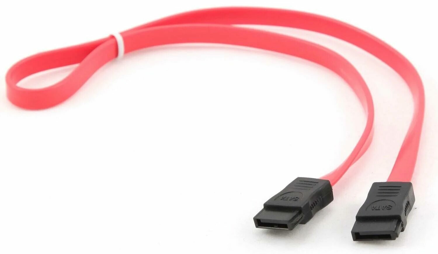 SATA III - кабель черный под системный блок компьютер игровой — фото 1