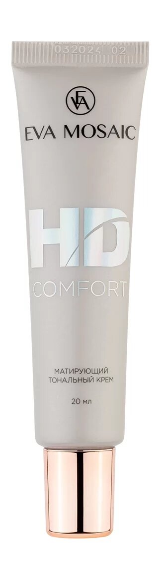 EVA MOSAIC Тональный крем HD Comfort матирующий, 20 мл, 03 Натуральный Бежевый