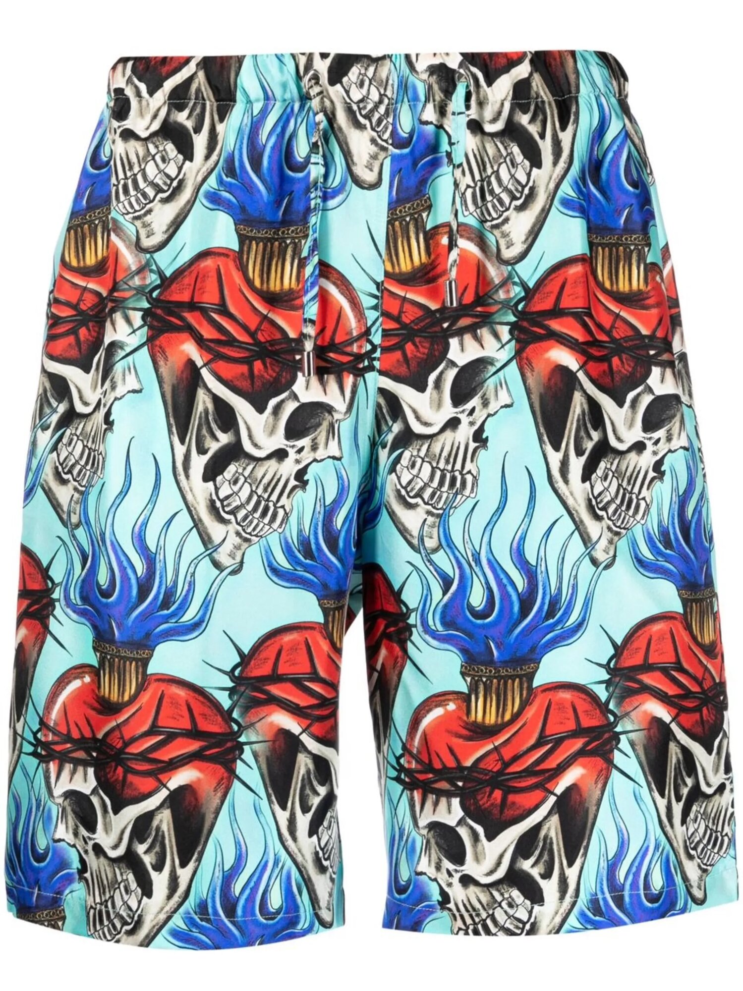 Шорты PHILIPP PLEIN Love Tattoo, размер 3XL, синий
