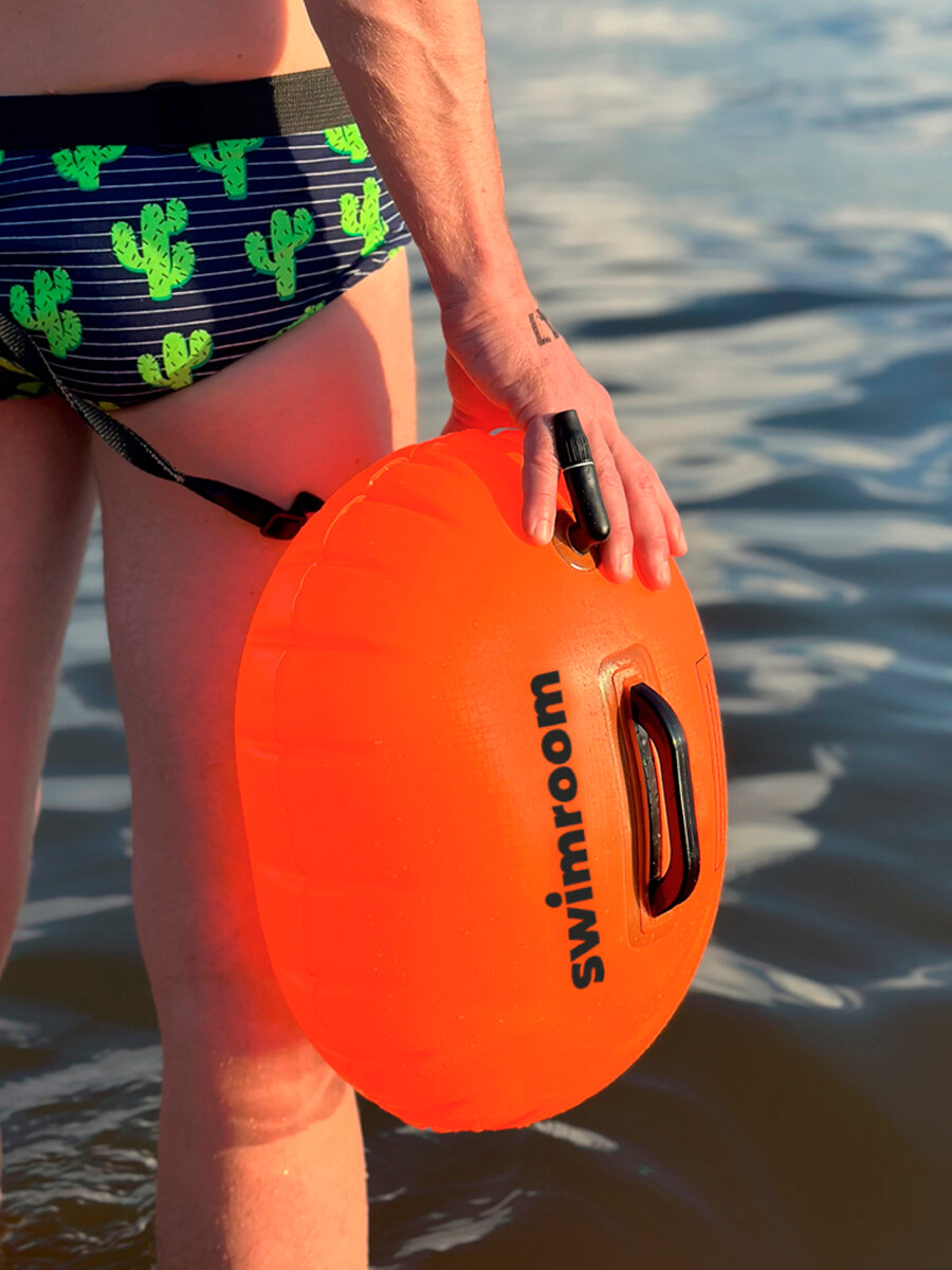 Картинки Буй для плавания на открытой воде SwimRoom "Swim Buoy Marvel", цвет оранжевый
