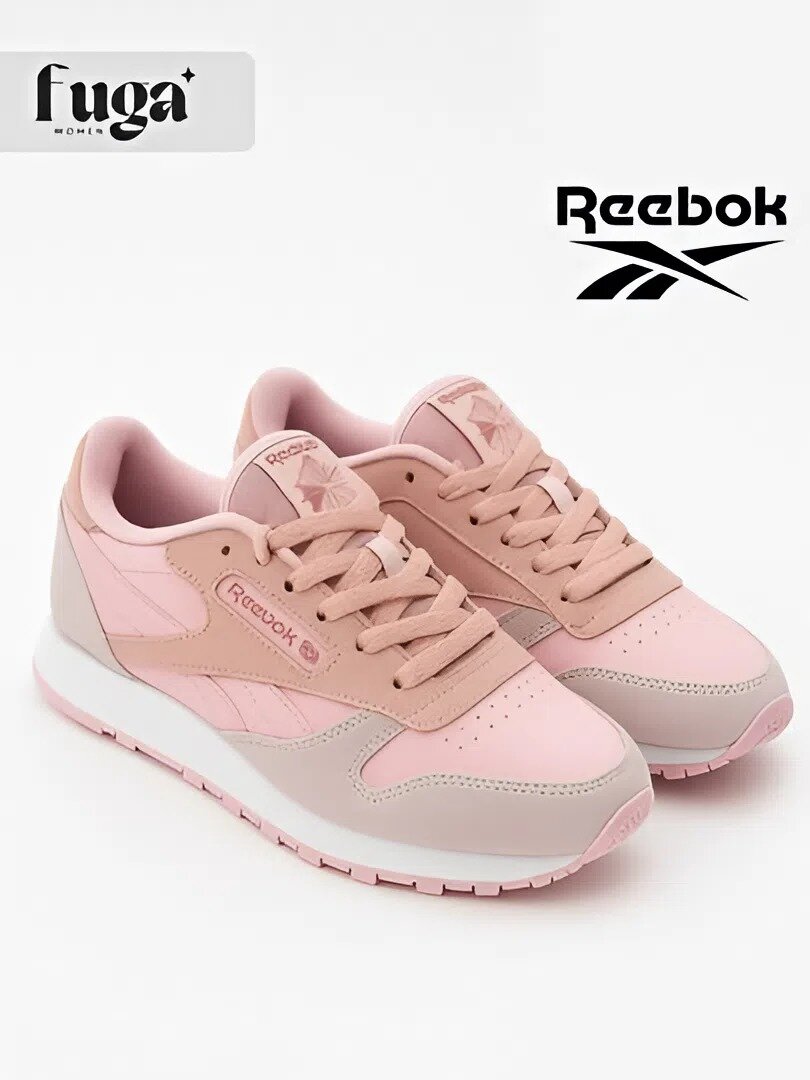 Кроссовки Reebok REEBOK, полнота 5 (RU)/ на среднюю стопу, размер 40, бежевый