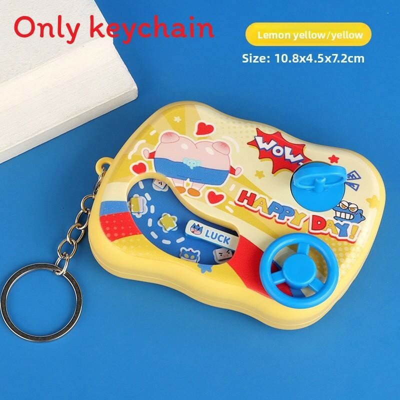For steering capybara game cartoon console cute gift bear car wheel and enthusiasts pendant challenge accessory printed,