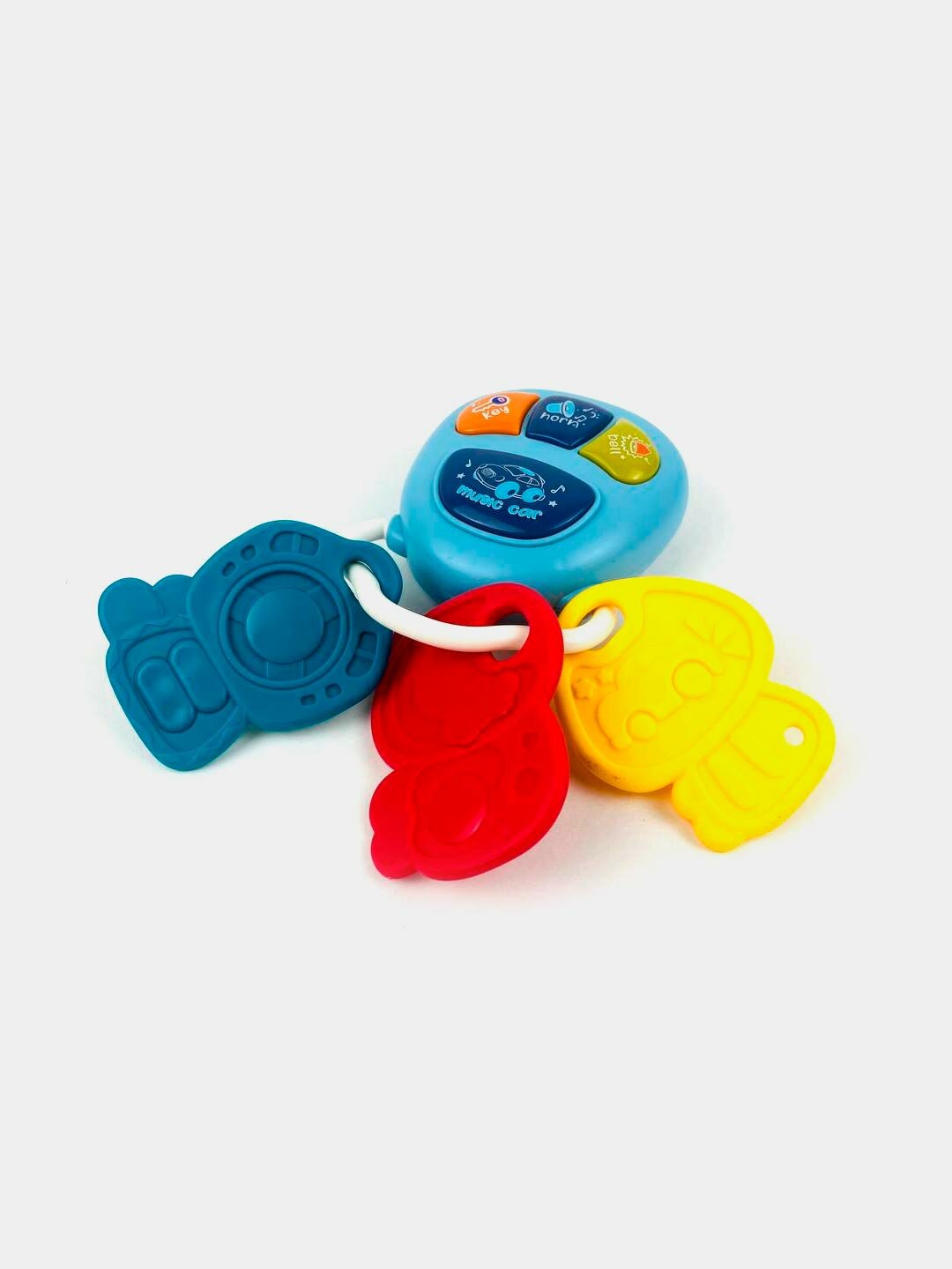 Музыкальный ключ развивающая игрушка, Звуки машины и сигнала, Для детей от 0 месяцев, Безопасный пластик Код. 04039
