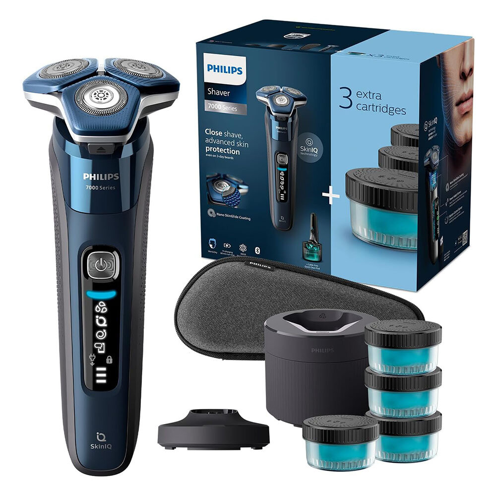 Электробритва Philips S7885, сухое и влажное бритьё, технология SenseIQ, 360° гибкие головки