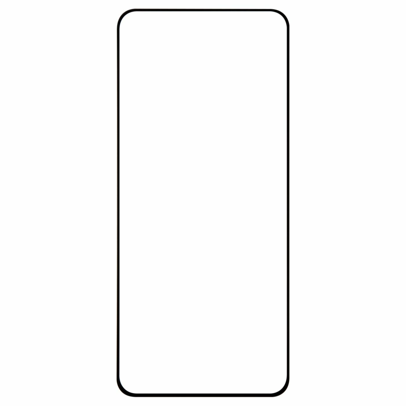 Защитное стекло на экран Tecno Pova 5. Текно пова 5 стекло 2.5D полный клей, черная рамка — фото 1