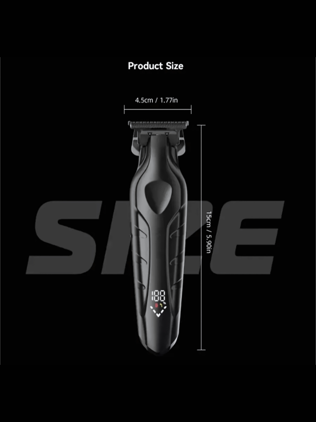 Машинка для стрижки Kemei КМ-2269, беспроводная, питание от USB — фото 1