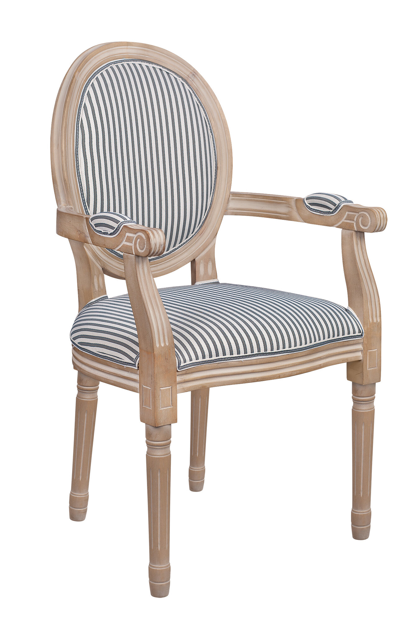 Стул Volker Arm Black Pinstripe — фото 1