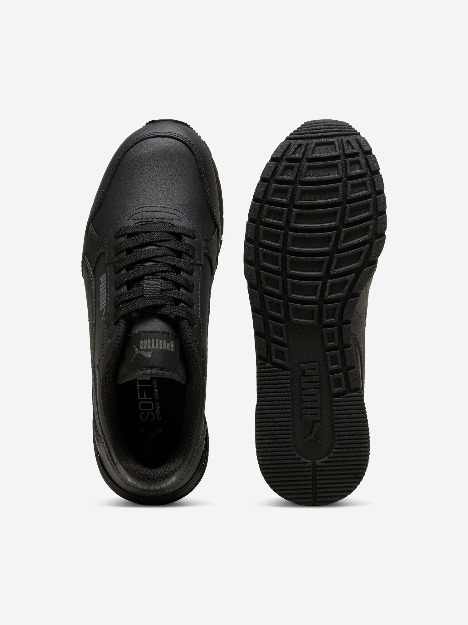 Кроссовки PUMA, размер 3.5, черный/серый — фото 1