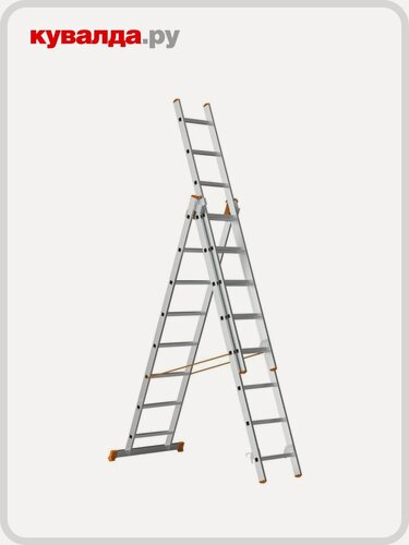 Изображение товара Лестница-стремянка трехсекционная Сарайлы-М (Sarayli) 3х 8