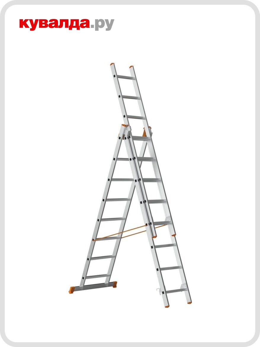 Лестница-стремянка трехсекционная Sarayli 3х 8