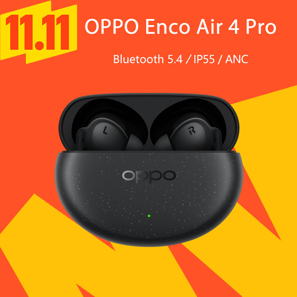 Беспроводные наушники OPPO Enco Air 4 Pro Black с шумоподавлением