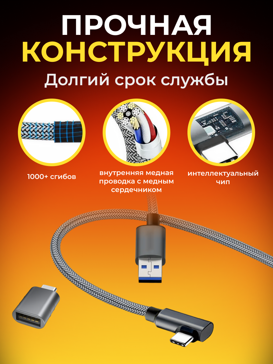 Кабель PORTAL XR VR Link Extra Cable для Oculus Quest 3/Quest 3S / Quest 2 / Pico 4 /Pico 4 Pro — фото 1
