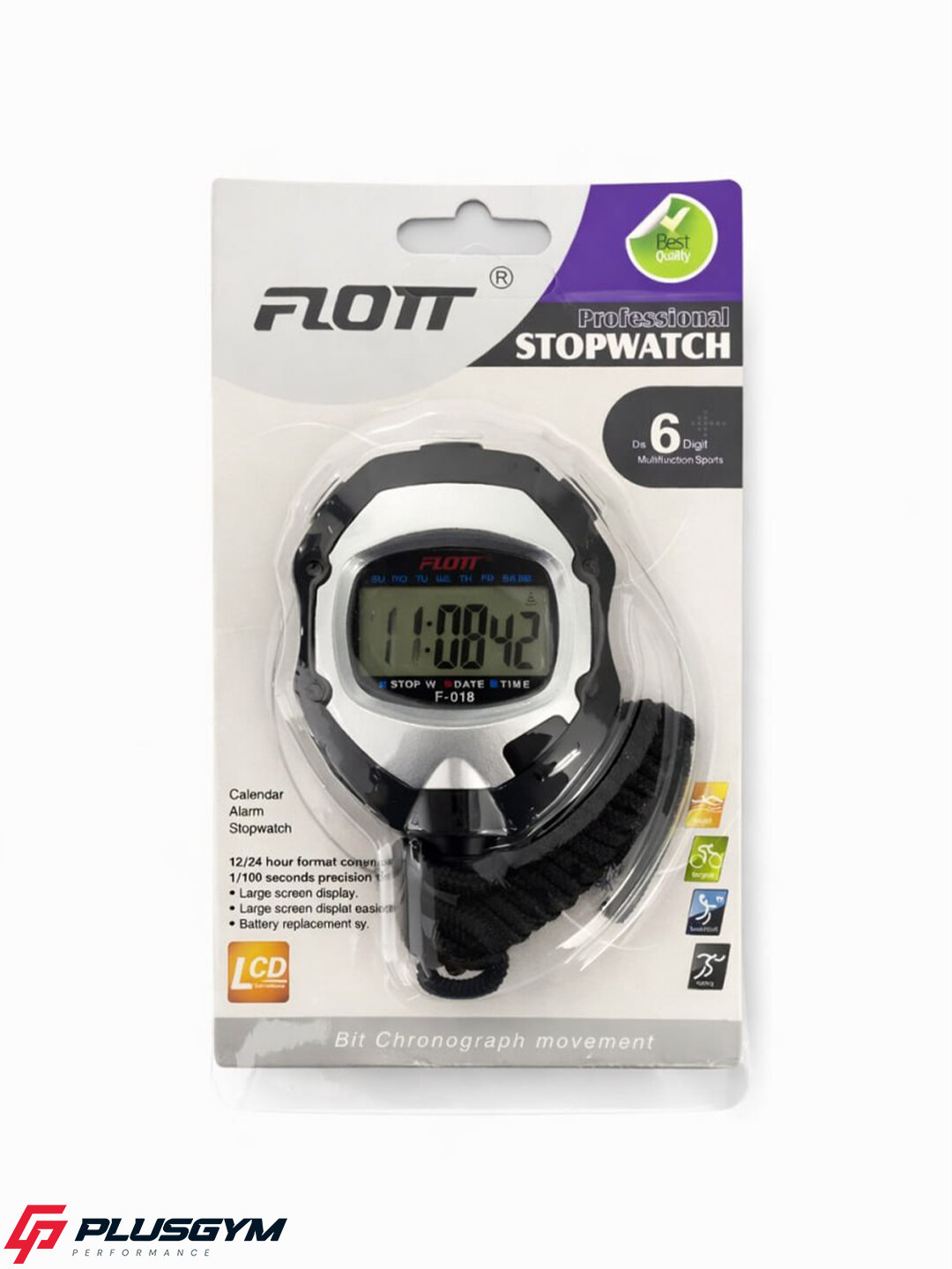 Электронный секундомер Flott, ручной, для спортивных целях F-018