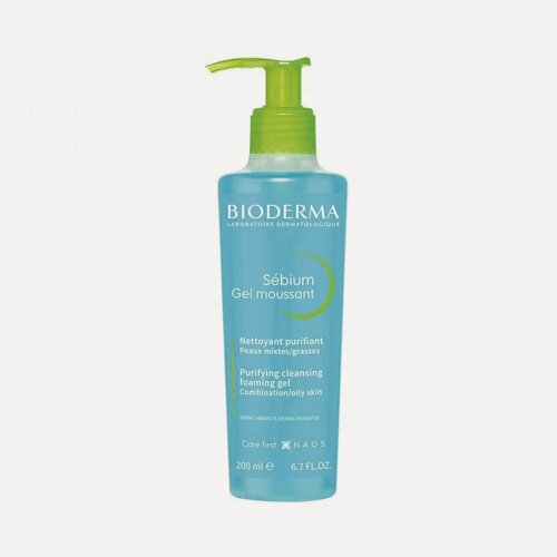 Изображение товара Гель для умывания Bioderma Sebium Gel Moussant, очищающий, 200 мл