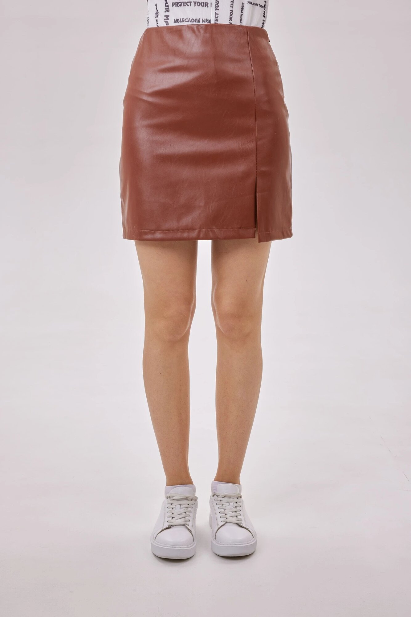 Юбка Selfie, размер M, коричневый — фото 1