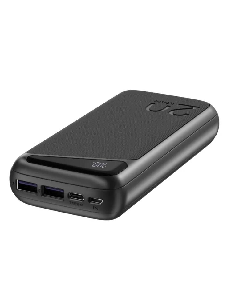 Портативный внешний аккумулятор Navitel PWR20 MX 20000 mAh, черный, 2 порта USB — фото 1