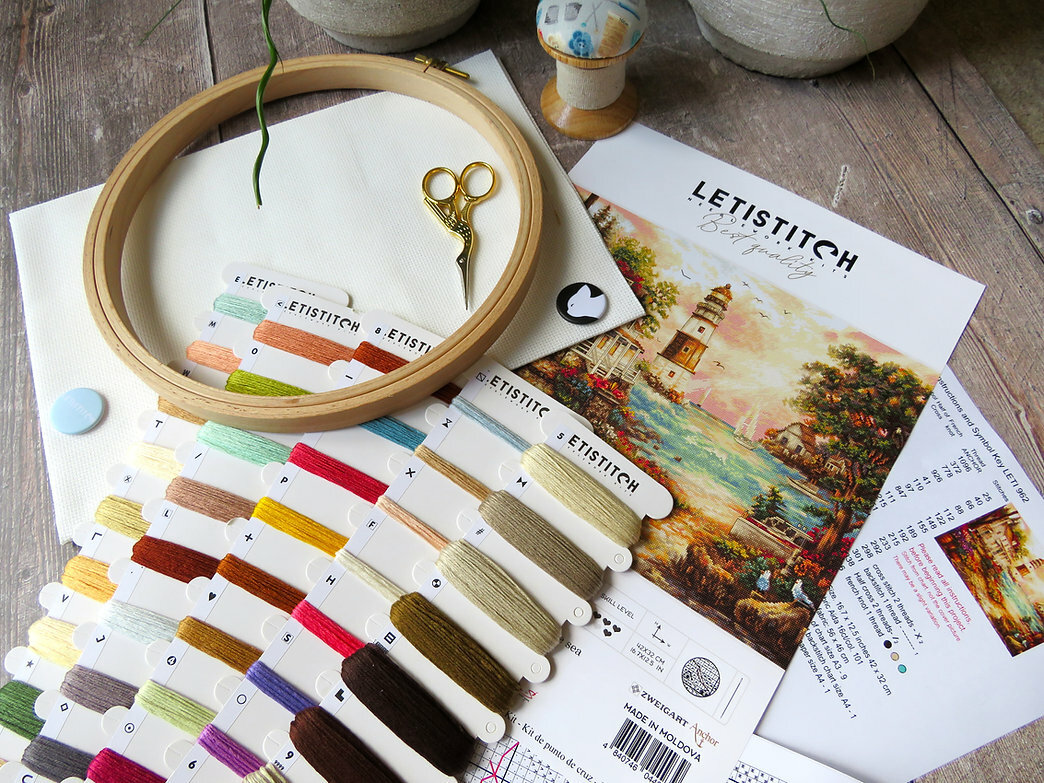 Набор для вышивания LetiStitch Leti962 Коттедж у моря — фото 1