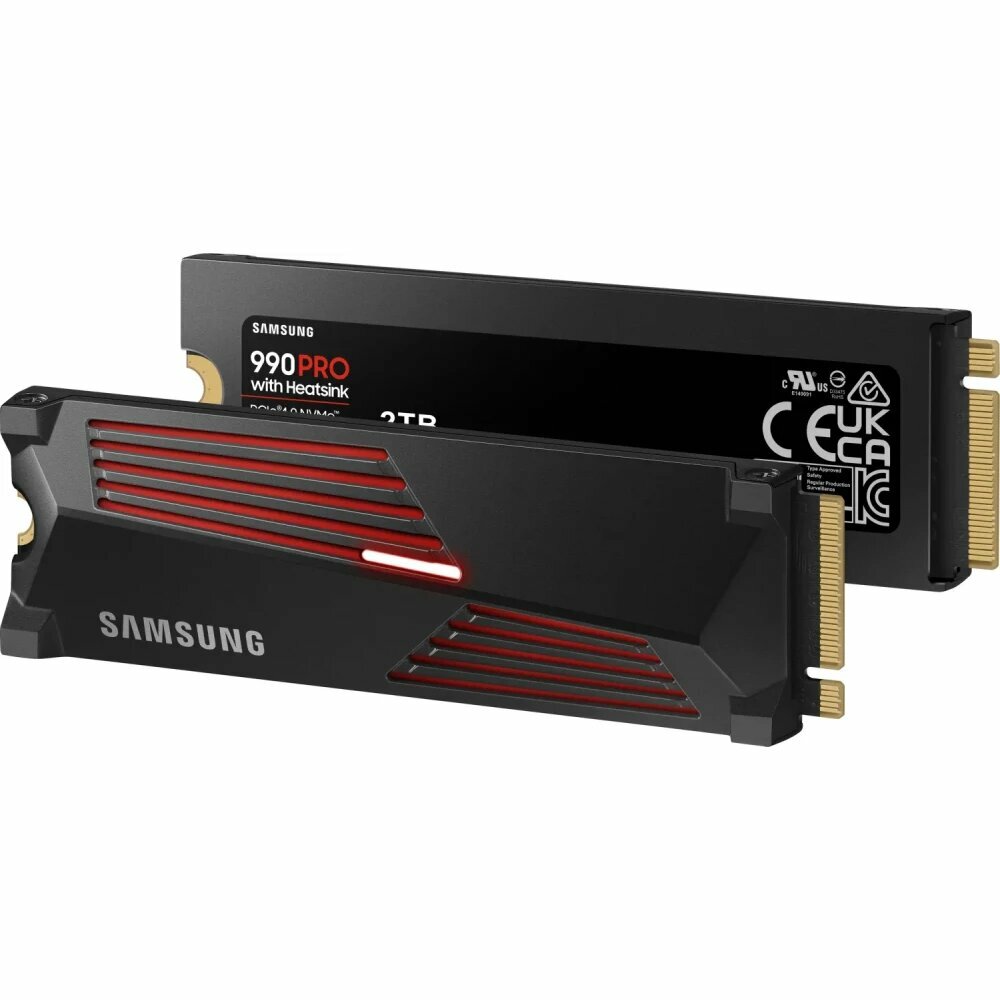 Внутренний SSD диск SAMSUNG 990 PRO 2TB, M.2, NVMe 2.0, PCIe 4.0 x4 (MZ-V9P2T0CW) — фото 1