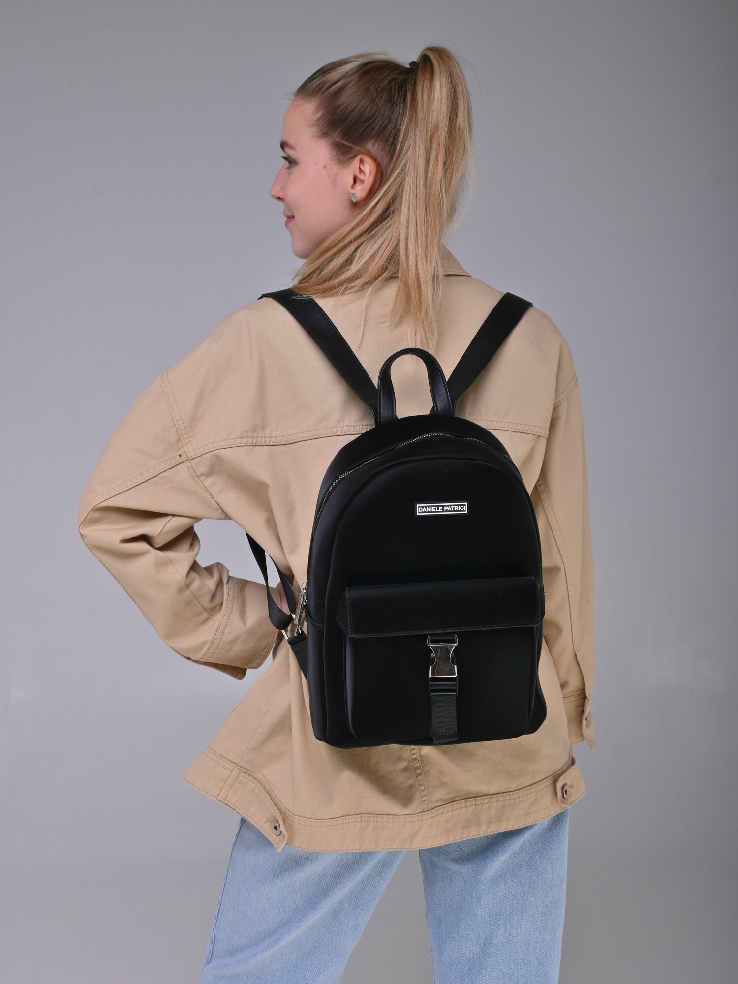 Сумка-рюкзак Daniele Patrici, черный — фото 1