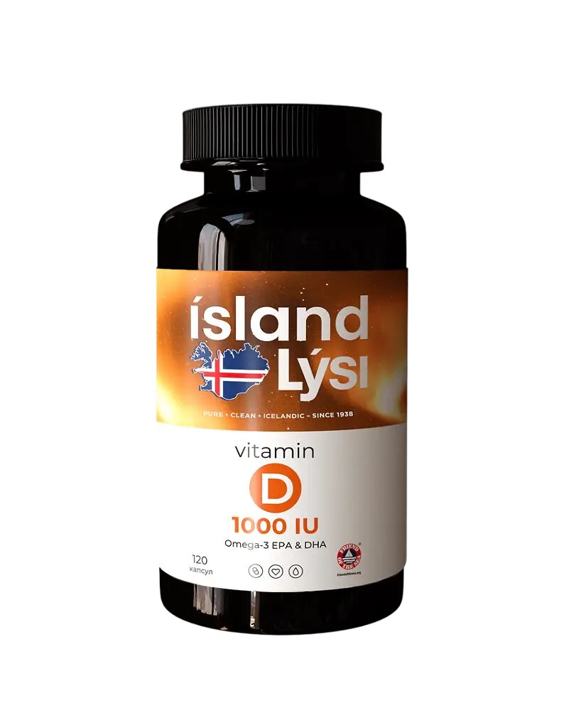 Lysi Витамин Д 1000 МЕ Омега-3/Vtamin D 1000 IU Omega-3 капсулы по 150 мг 120 шт