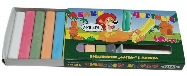 Набор "Мелки цветные 10 шт." — фото 1