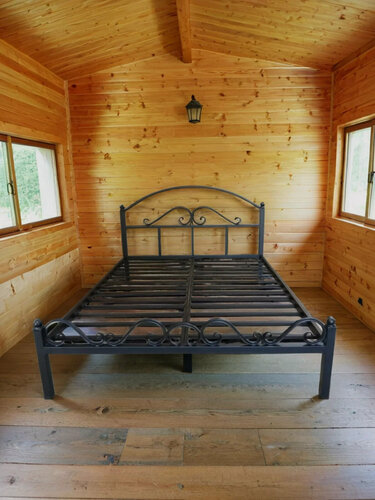 Изображение товара Кровать Loft Mebel Ариэль, кованая, чёрная, металл, 160x200x80 см