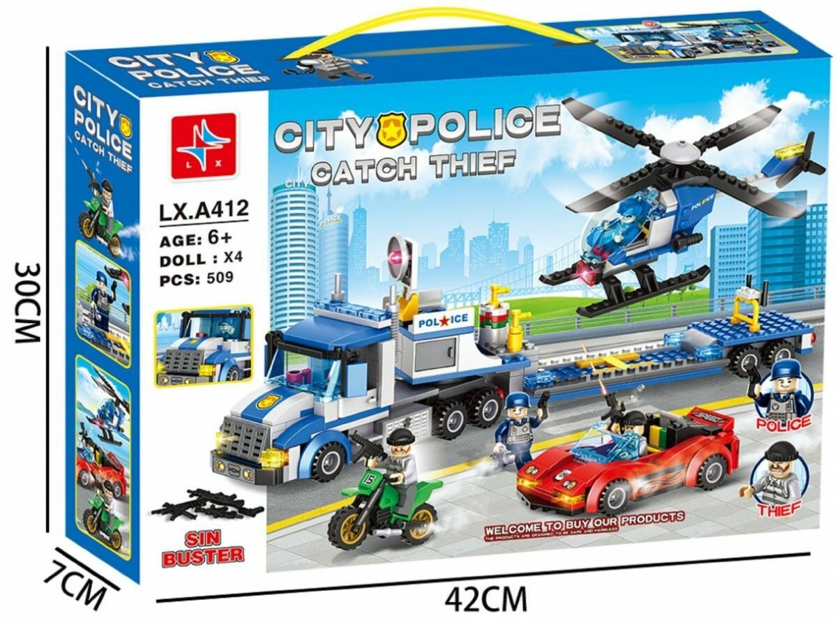 Конструктор, Полиция, 509 деталей — фото 1
