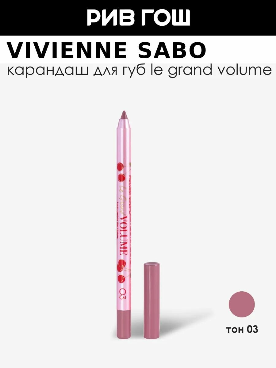 VIVIENNE SABO Карандаш для губ гелевый Le grand volume устойчивый 14 г 03