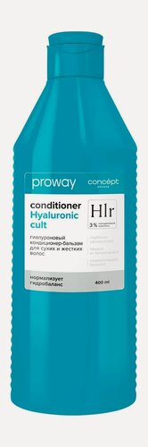 Изображение товара CONCEPT Кондиционер-бальзам для сухих и жестких волос, с гиалуроновой кислотой 400 мл