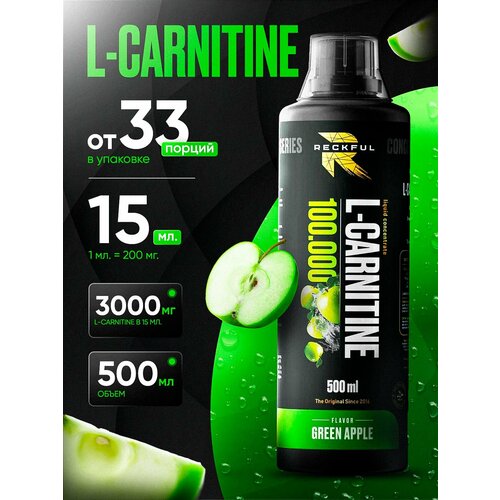 Л карнитин жидкий для мужчин и женщин, жиросжигатель Reckful L-carnitine 500 мл