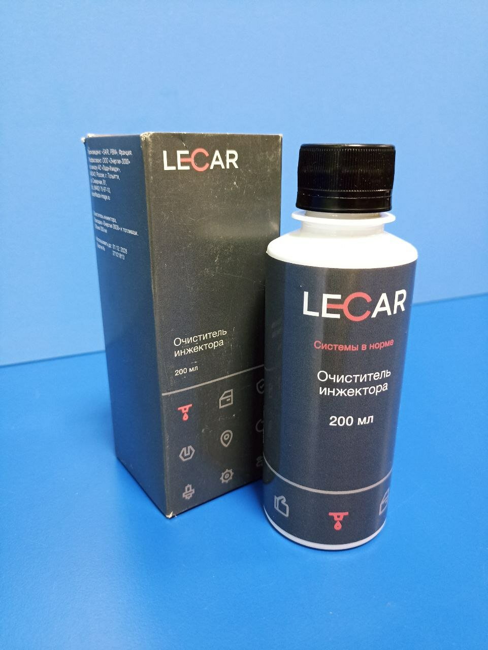 Очиститель топливной системы "LECAR" присадка в топливный бак 200мл