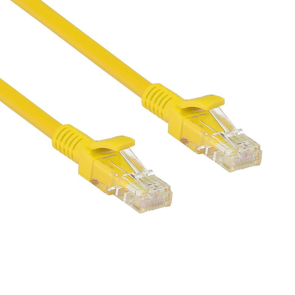 Патч-корд ExeGate UTP-RJ45-RJ45-5e-1M-YL, UTP, cat.5e, 1м, желтый (EX258671RUS)