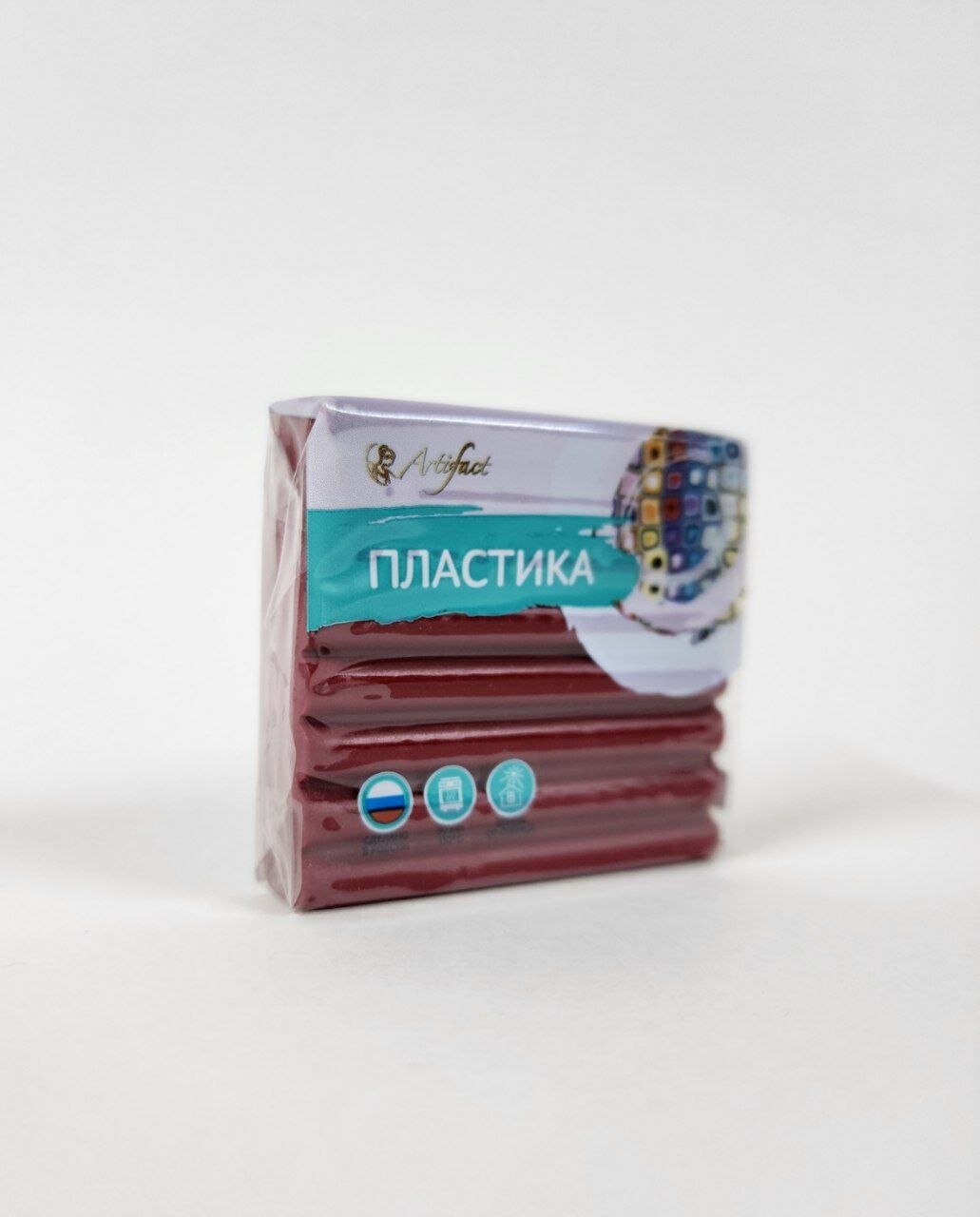 Полимерная глина "Артефакт" 111 классичкский вишневый 56 грамм.