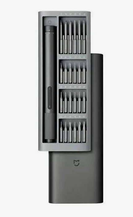 Электрическая отвертка Xiaomi Electric Screwdriver Set 24 in 1 (MJDDLSD003QW) в кейсе для ремонта телефона техники — фото 1