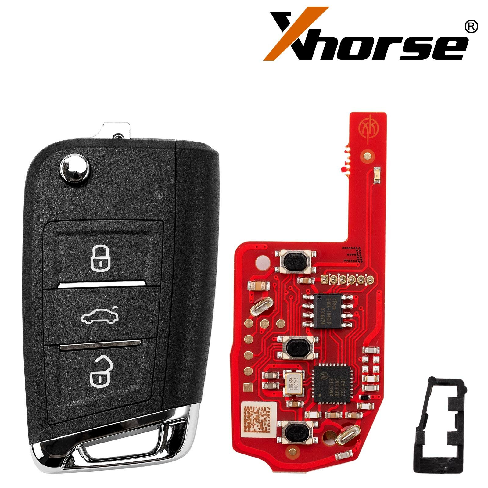 XHORSE XKMQB5EN MQB стиль 3 кнопки второго поколения для VW универсального удаленного ключа 5PCS