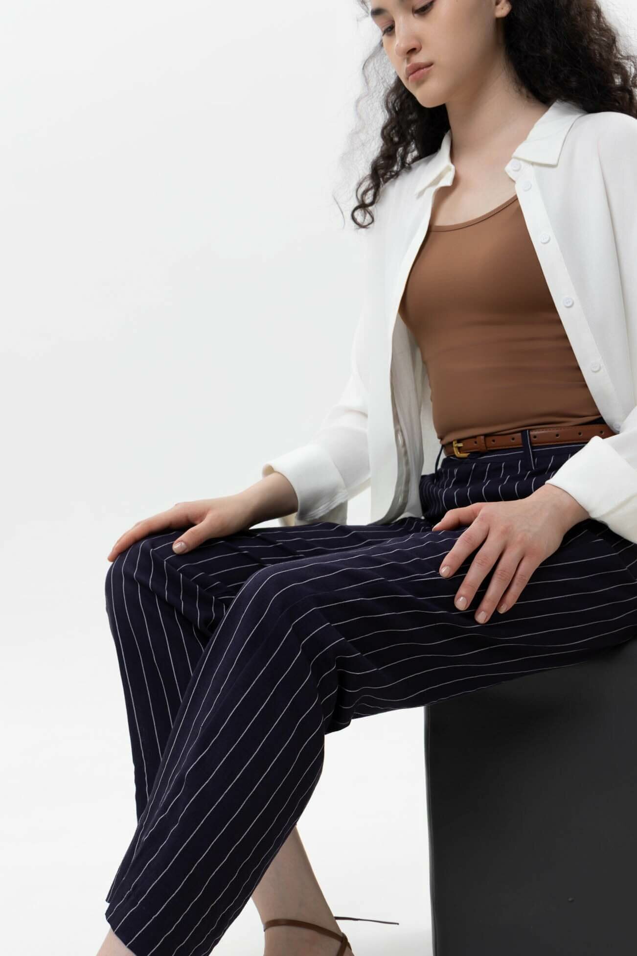 Брюки классические TERRA PRO, размер S, navy — фото 1