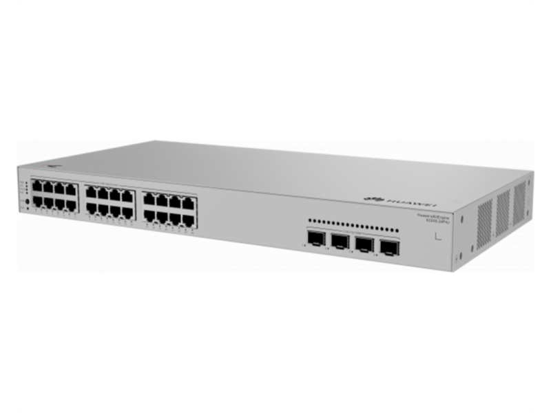 Коммутатор HUAWEI eKit S220S-24P4J (L2, 24*10/100/1000BASE-T ports (400 W PoE+), 4*2.5GE SFP ports, built-in AC power)