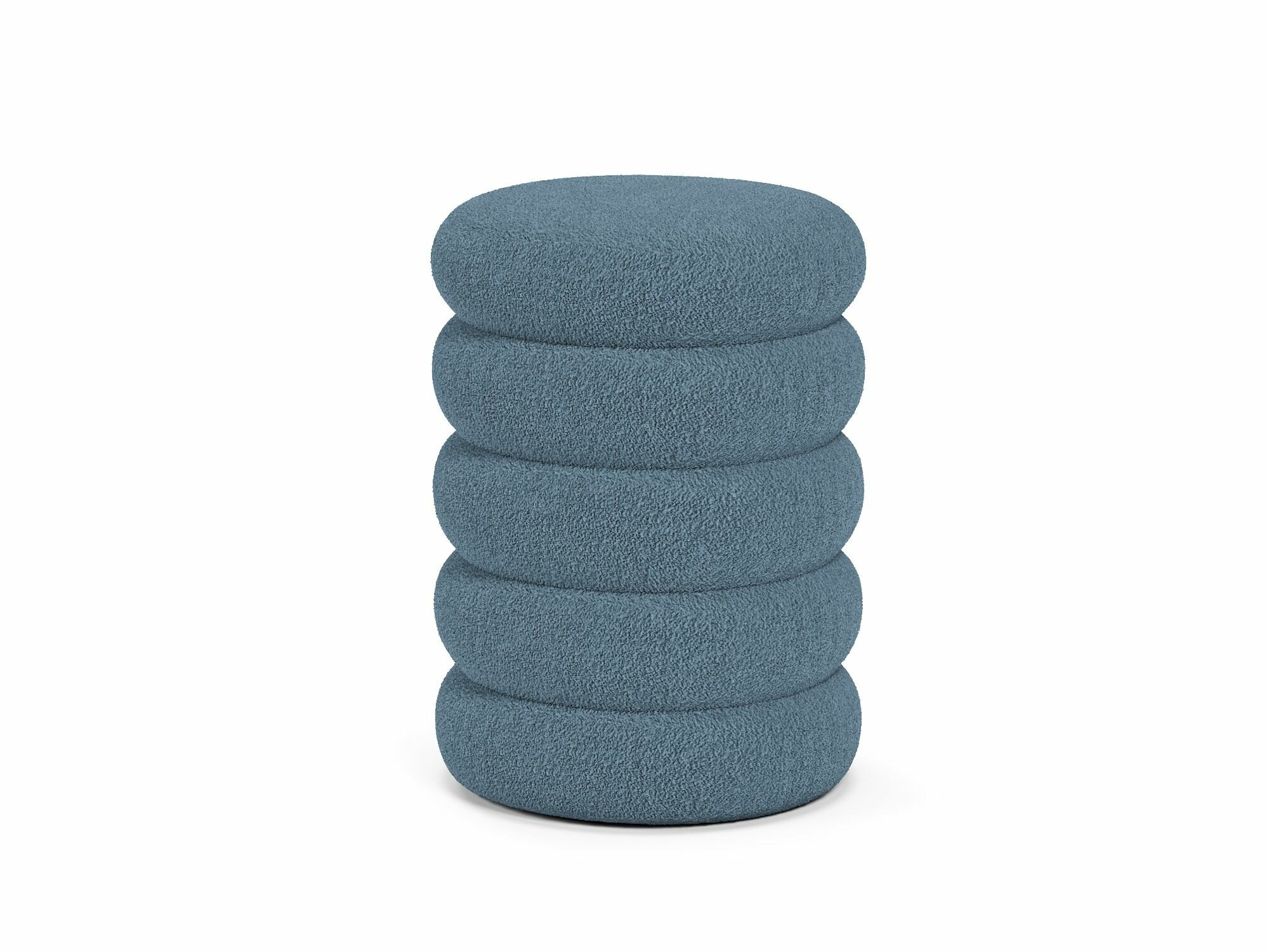 Пуф Marsello Bravo Midnight (50х34) букле цвет серо-синий