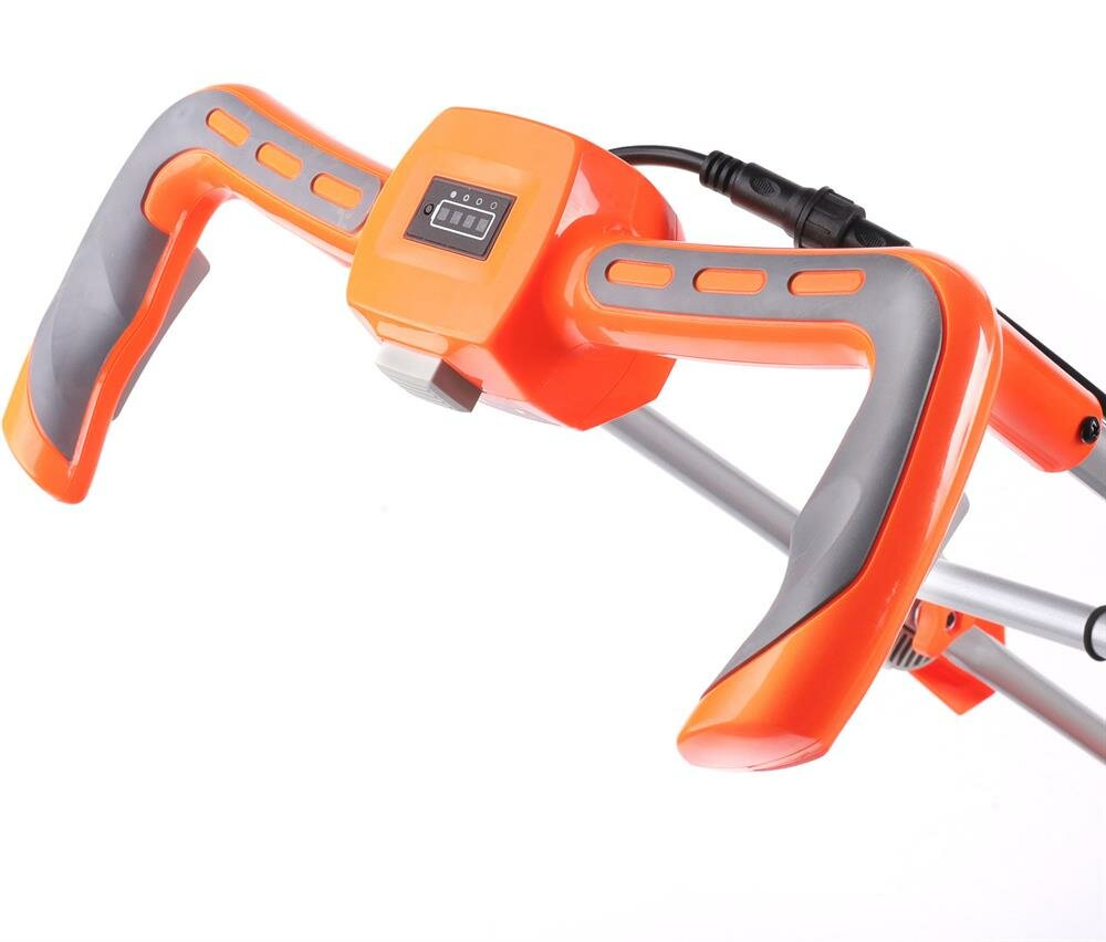 Газонокосилка аккумуляторная Patriot CM4010XL 250204010, 40B платформа LCT, 37см, травосб. 40л, одна АКБ (4,0А*ч) и ЗУ - фото №5