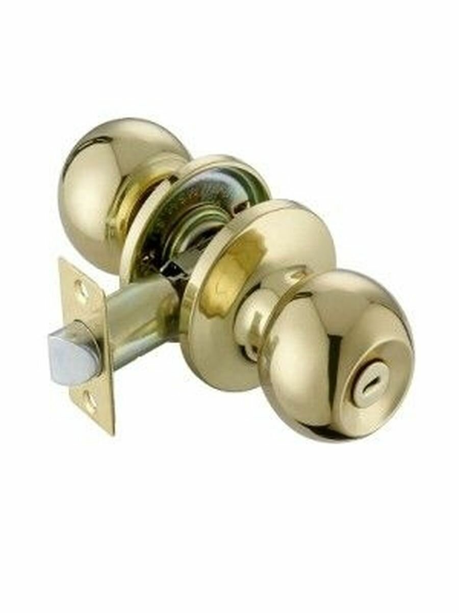 Ручка защелка для межкомнатных дверей Z1-A PB (цвет Полированная латунь) MSM