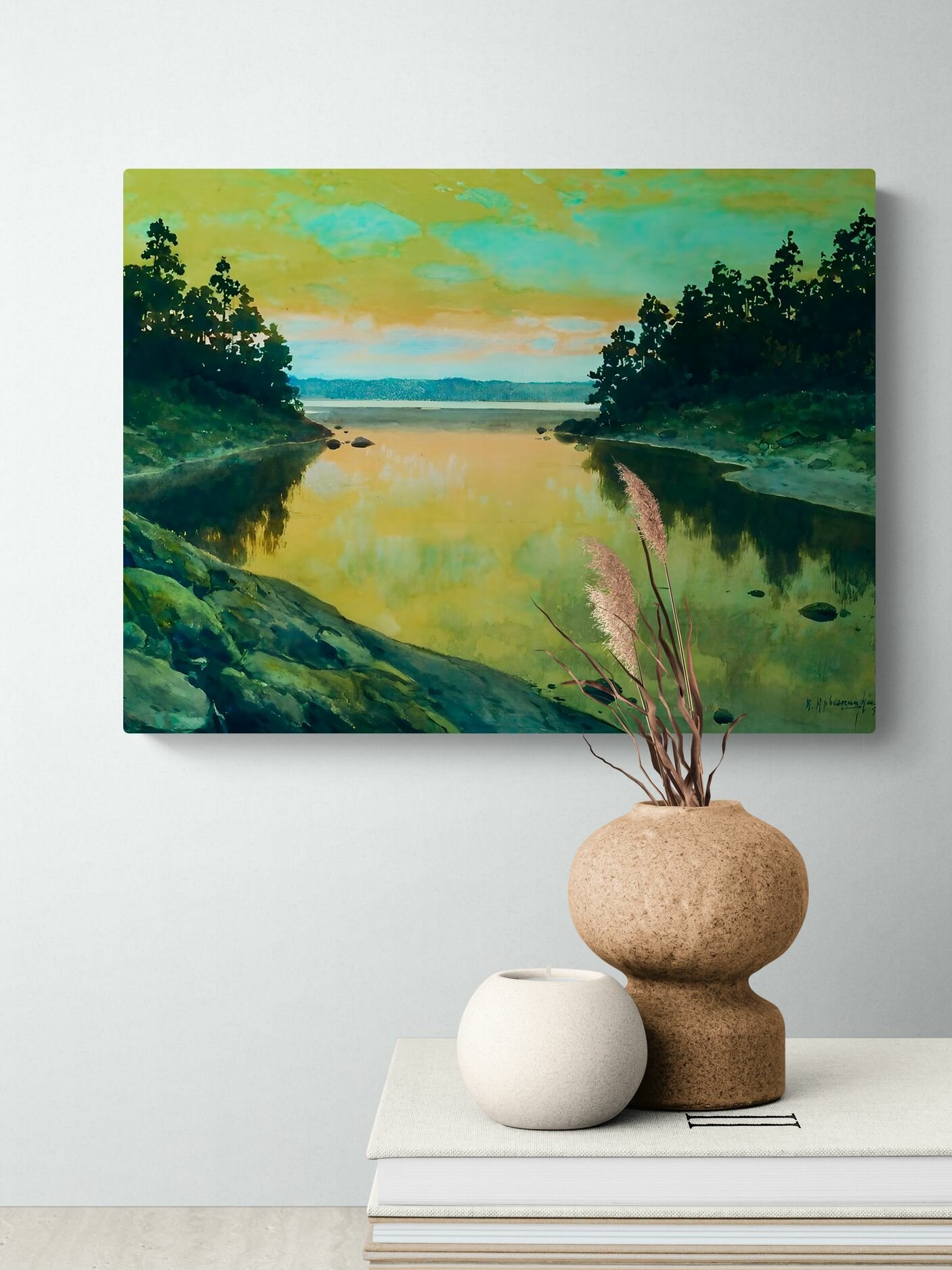 Крыжицкий Константин Яковлевич "Река" 40х30 см — фото 1