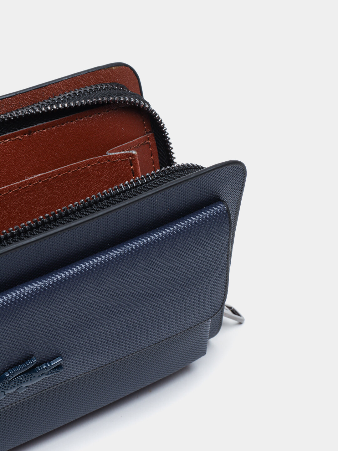 Портмоне, фактура зернистая, синий — фото 1