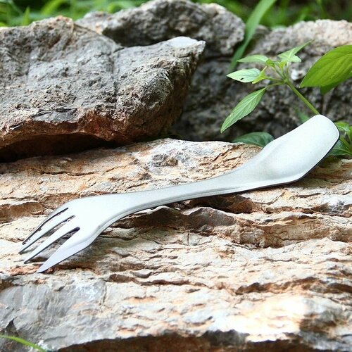 Ловилка титановая Spork SQ (ложка-вилка 2 в 1) +чехол.