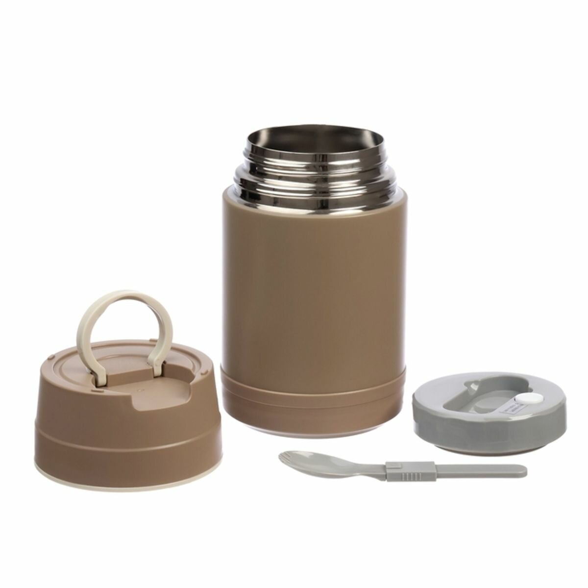 Термос для еды с подогревом 1 л сохраняет тепло до 2 ч USB